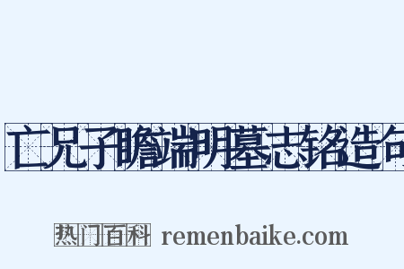 亡兄子瞻端明墓志铭造句是什么意思的图片
